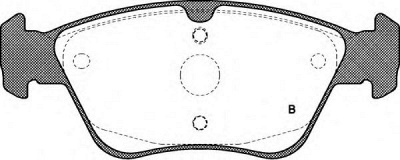 OPEN PARTS bpa058600 -  Комплект тормозных колодок, дисковый тормоз